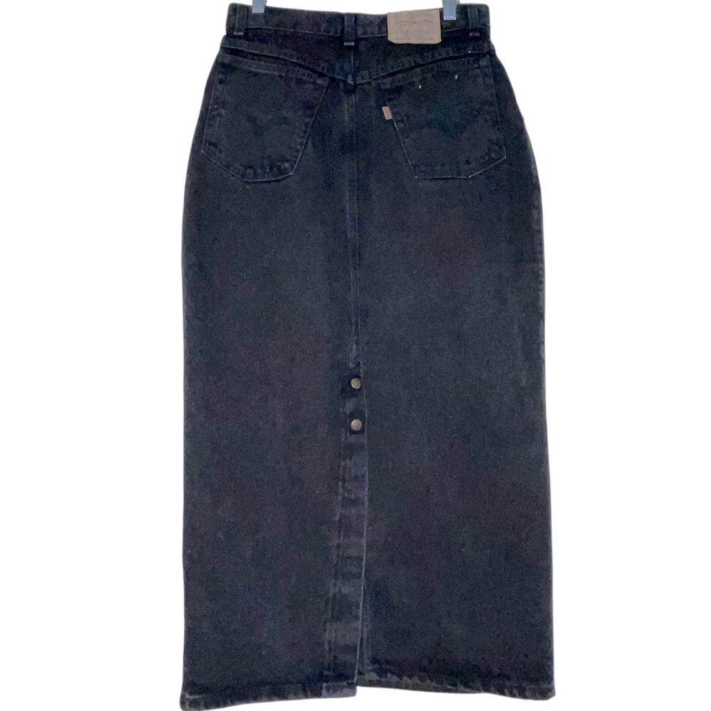 Levi’s Black Denim Maxi Pencil Skirt